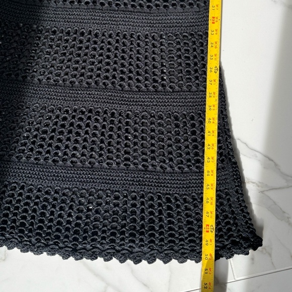 BCBGMaxAzria Black Maxi Crochet Dress - Picture 4 of 7